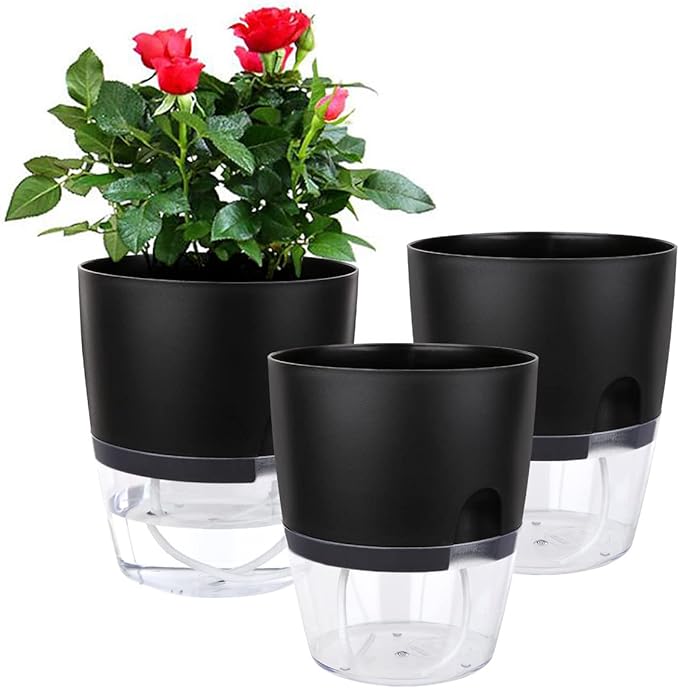 Vanavazon 6 Inch Self Watering Planter Pots by Vanavazon
