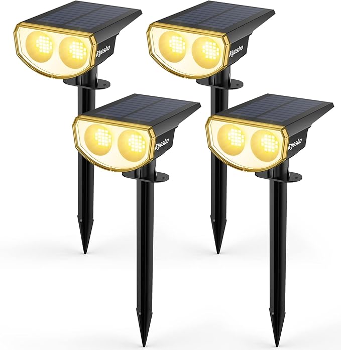 Kyosho Solar Outdoor Lights Waterproof IP67, 38 LEDs Solar Spot Lights Outdoor - Image 9