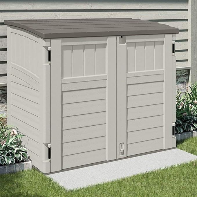 Suncast 4 Pack 34 Cu Ft Capacity Horizontal Outdoor Storage Shed - Image 3