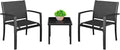 Homall 3 Pieces Patio Furniture Set Outdoor Patio Conversation Textilene Bistro by Homall