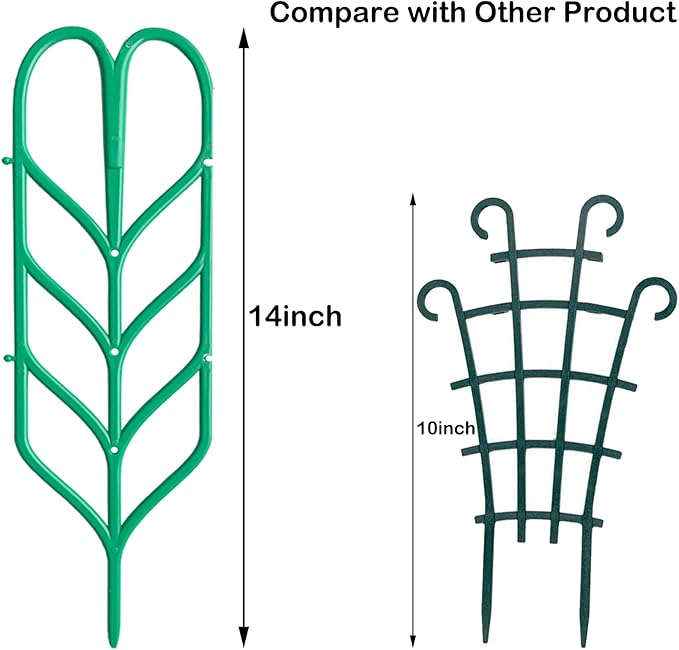 Garden Trellis for Climbing Plants 6 PCS Plastic Indoor Trellis for Potted - Image 4