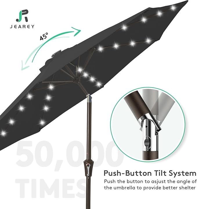 JEAREY 9FT Outdoor Patio Umbrella - Image 8