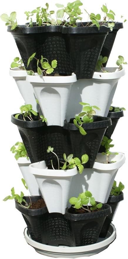 Mr. Stacky Multiple Color 5 Layer 13inch Vertical Planter - Image 3