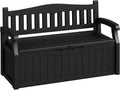 80-Gallon Outdoor Storage Bench, Waterproof Deck Box by Acurax