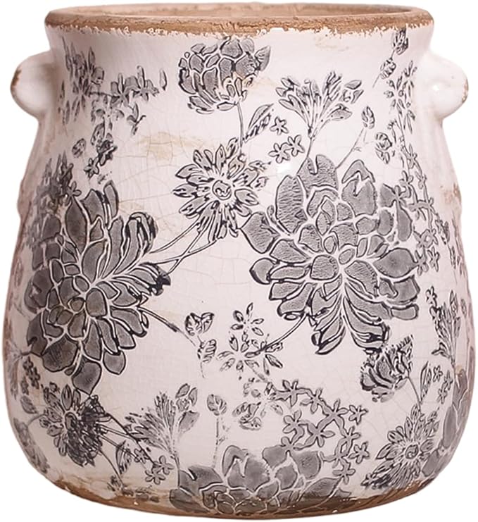 6.68in. Tuscan Planter & Room and Home Decor, Decorative Vase, Indoor/Outdoor by XiaanJiaju