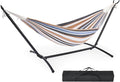 DUMOS Double Hammock with Space Saving Stand, Heavy Duty Steel Frame, Portable by DumosLifestyle