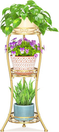 LASZOLA Gold 3 Tier Tall Plant Stand by LASZOLA