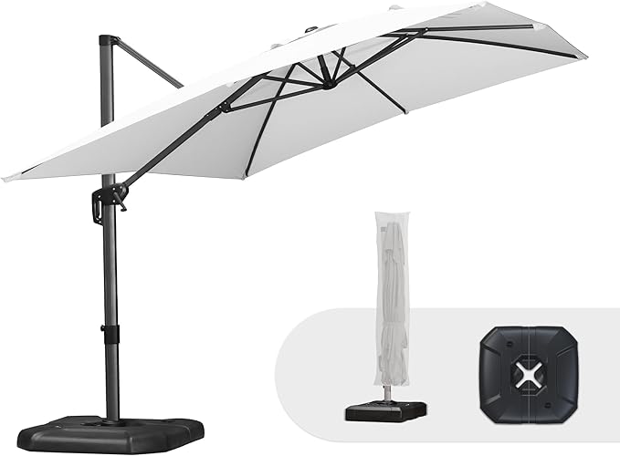 PURPLE LEAF 9'×11.5' Cantilever Patio Umbrella by PURPLELEAF
