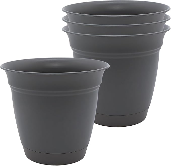 The HC Companies 6 Inch Eclipse Round Planter Pots by TheHCCompanies