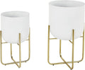 Deco 79 Metal Indoor Outdoor Planter Large Planter Pot by Deco79
