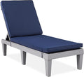 Best Choice Products Outdoor Lounge Chair, Resin Patio Chaise Lounger by BestChoiceProducts