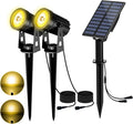 T-SUN Solar Spotlights Outdoor Waterproof, 2-in-1 Solar Landscape Spotlights by T-SUN