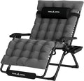 UDPATIO Oversized Zero Gravity Chair, 33In XXL Patio Reclining Chair by UDPATIO