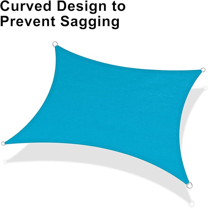 LOVE STORY 10' x 20' Sun Shade Sails Patio Covers Sun Shades Outdoor Garden - Image 6
