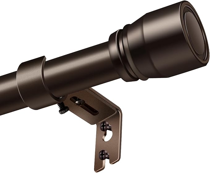 2 PACK 1” Diameter brown curtain rod Itself is 30 to 144 inch. 1 Pack Fits by Unknown