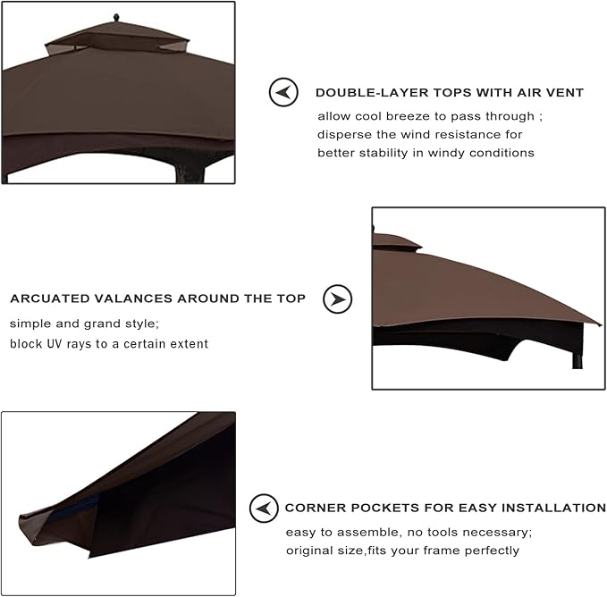 Eurmax USA High Performance Replacement Canopy Top - Image 5