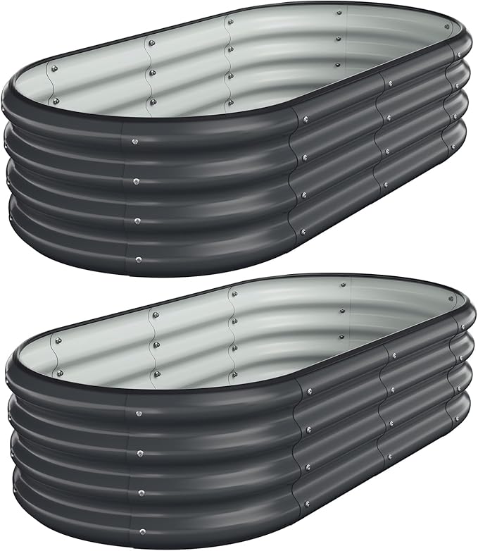 Galvanized Metal Raised Garden Bed Kit - Image 8