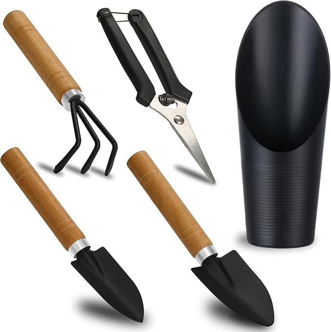 5Pcs Succulent Tools, Mini Garden Tools, Pruning Scissors as Plant Accessories by Songtaste