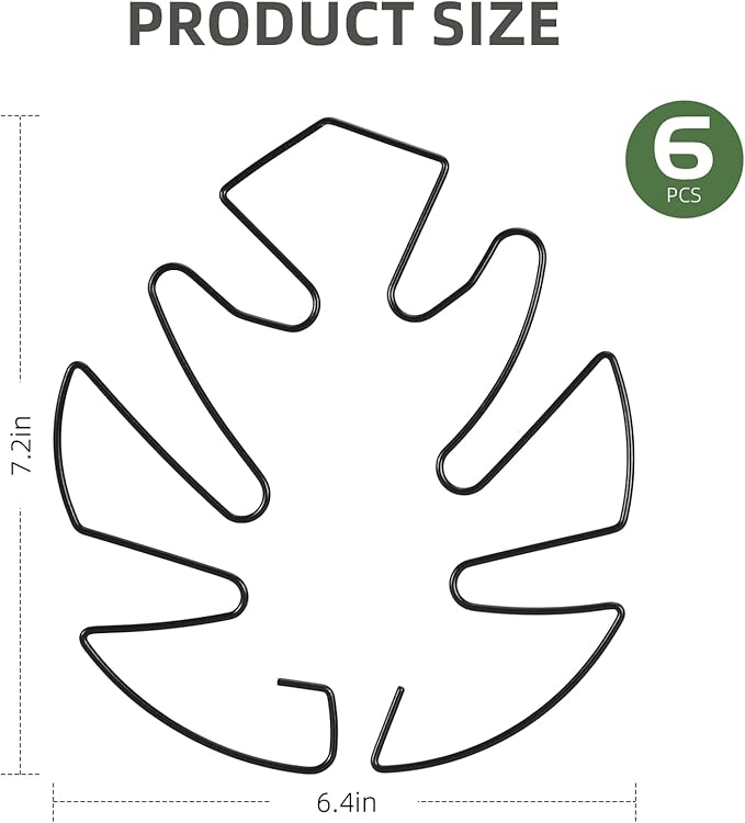 6PCS Iron Monstera Plant Support, Uniquely Designed Indoor Plant Accessories - Image 2