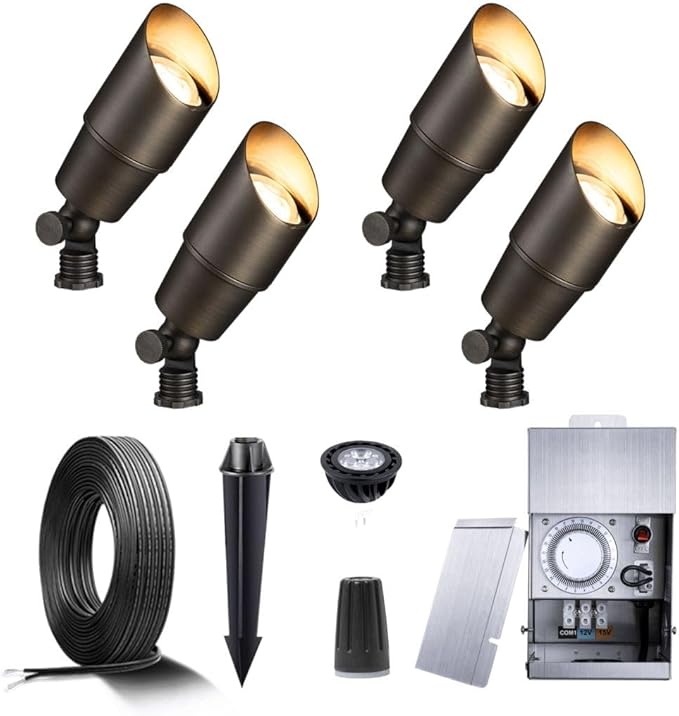 Gardenreet Brass Landscape Lighting Kit by Gardenreet