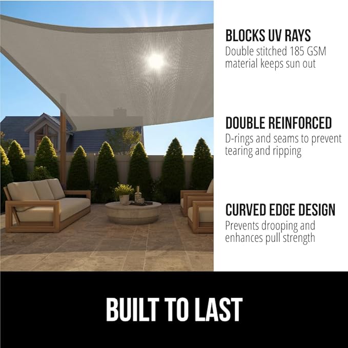 GORILLA GRIP Heavy Duty Sun Shade, UV Protection Fade Tear and Rust Resistant - Image 2