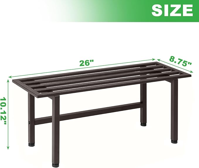 2 Pack Metal Plant Stand Outdoor Plant Shelf Indoor, 1 Tier Heavy Duty Plant - Image 6