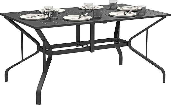 Outsunny Rectangle Outdoor Dining Table by Outsunny