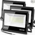 USTELLAR 3 Pack 80W LED Flood Lights Outdoor Hardwired Bright 800W Equiv. by Ustellar