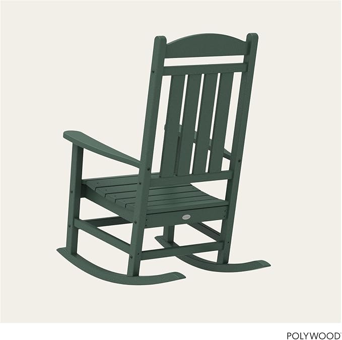 POLYWOOD Presidential Rocking Chair in Green - Image 4