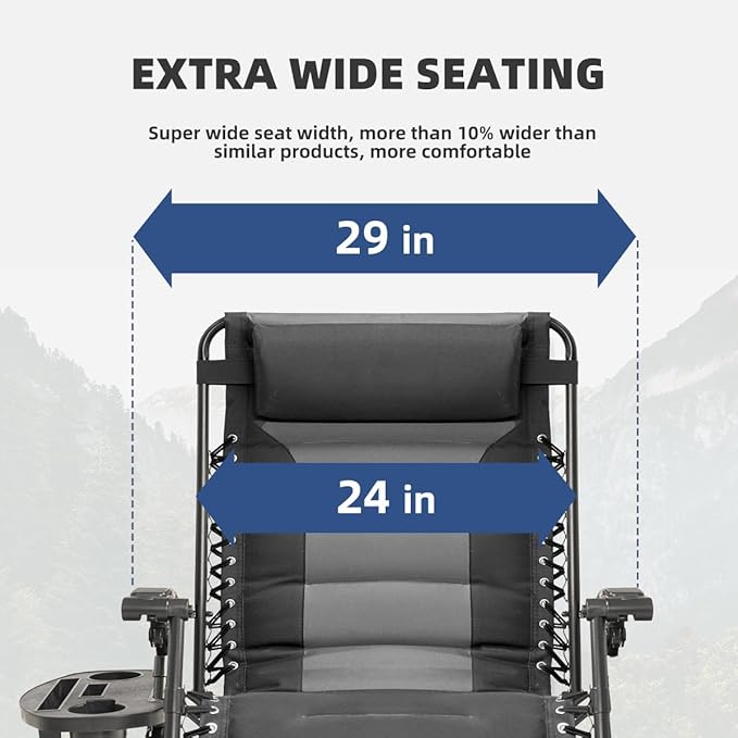 Zero Gravity Chair Oversized Padded Recliner - Image 4