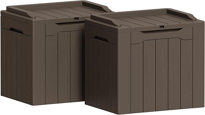 Greesum 31 Gallon Deck Box for Outside, All Weather Outdoor Storage Boxes for by BuynowfromGreesum