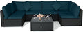Tangkula 7 Piece Patio Furniture Set, Outdoor Wicker Sectional Sofa by TANGKULA