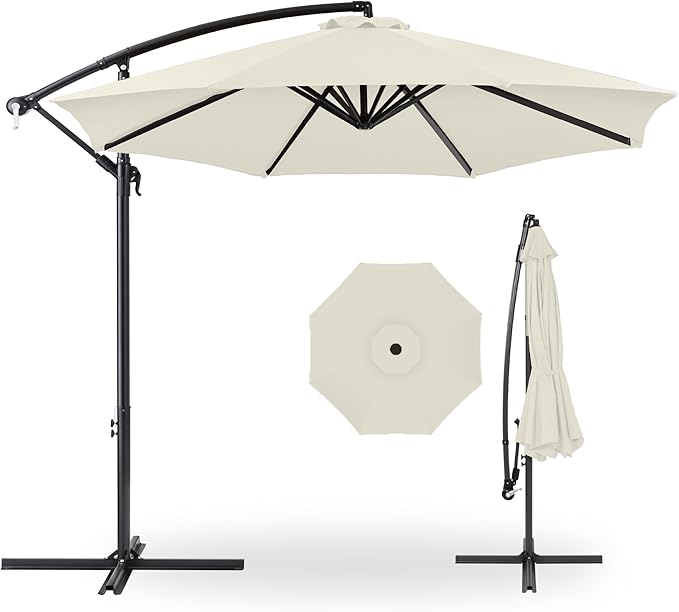 Best Choice Products 10ft Offset Hanging Market Patio Umbrella w/Easy Tilt by BestChoiceProducts