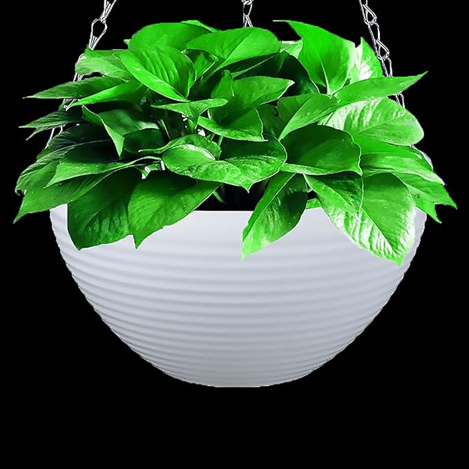 Foraineam Set of 7 Colors Self-Watering Hanging Planter Indoor Outdoor Garden - Image 6