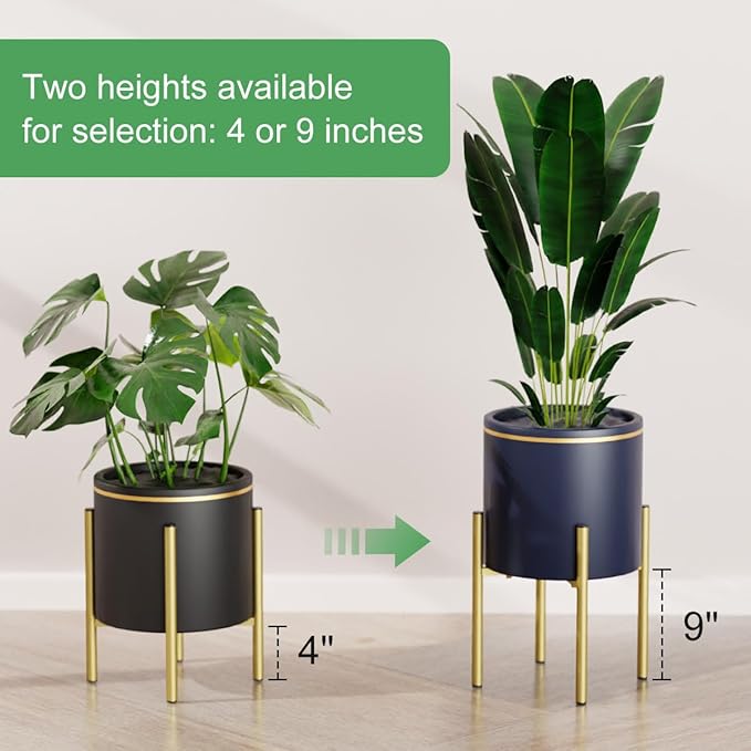 H HOMEXIN Adjustable Plant Stand Indoor, Metal Plant Stand 8 to 12 Inches - Image 3