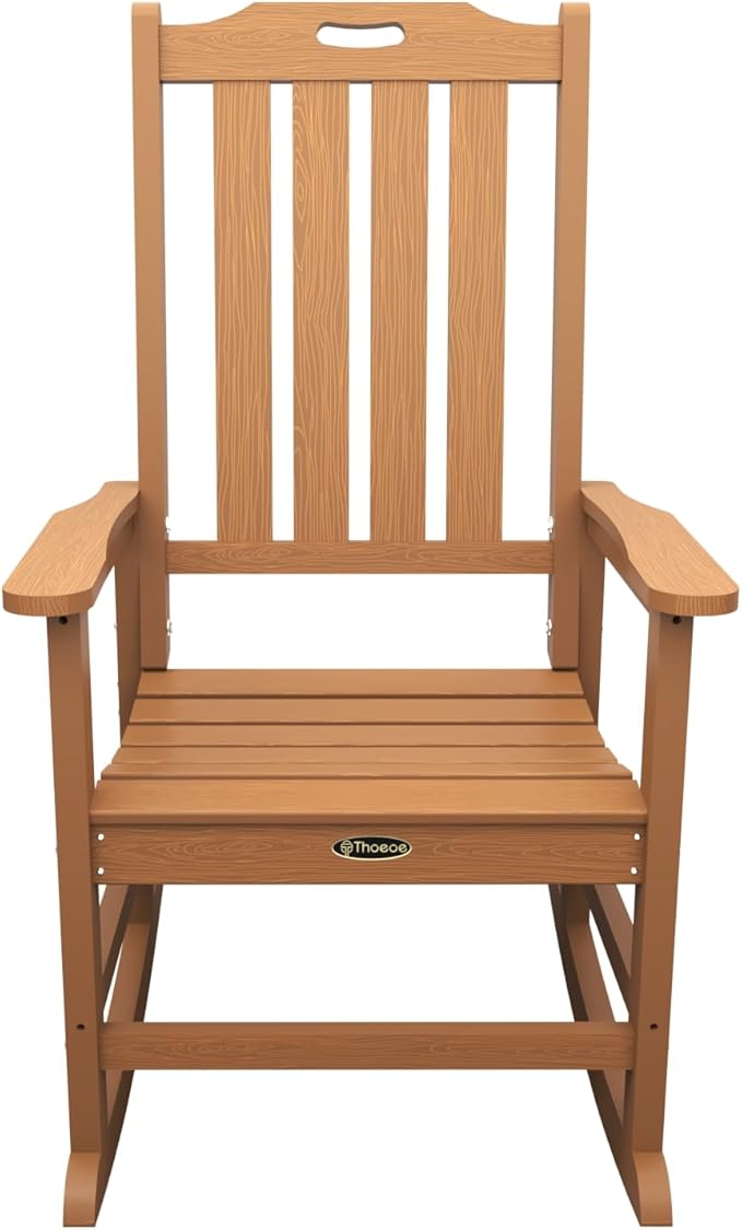 Oversized Rocking Chair Set of 2, Outdoor Rocking Chair - Image 4