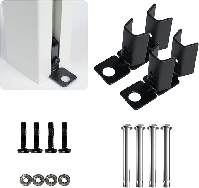 Kozyard Ground Mounting Kit for 2-Panel Privacy Screens – Perfect for Securing by Kozyard