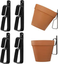 Terracotta Pot Hangers for 4-9in Clay Pots, Anti-Rust Iron Wall Plant Hangers by ChasBete