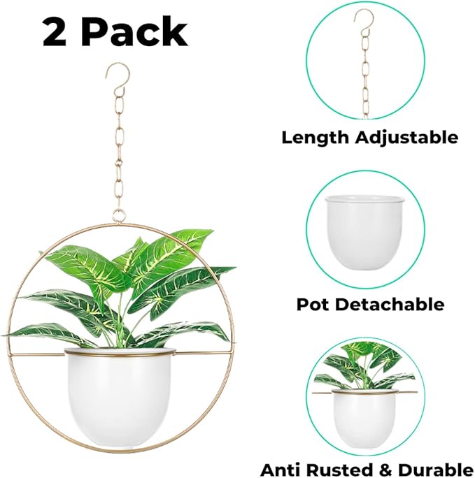2 Pack Hanging Planters for Indoor Plants - Image 6