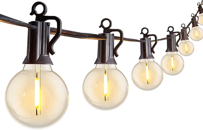 Brightown Outdoor String Lights 29 Feet G40 LED Patio Lights, 13 Plastic Edison by Brightown