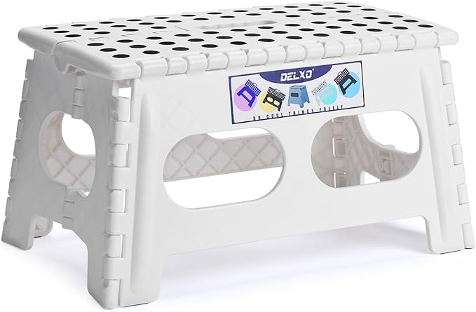 Delxo 9 Inch Folding Step Stool by Delxo