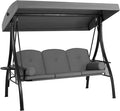 HOMREST 3 Seat Outdoor Porch Swing by HOMREST
