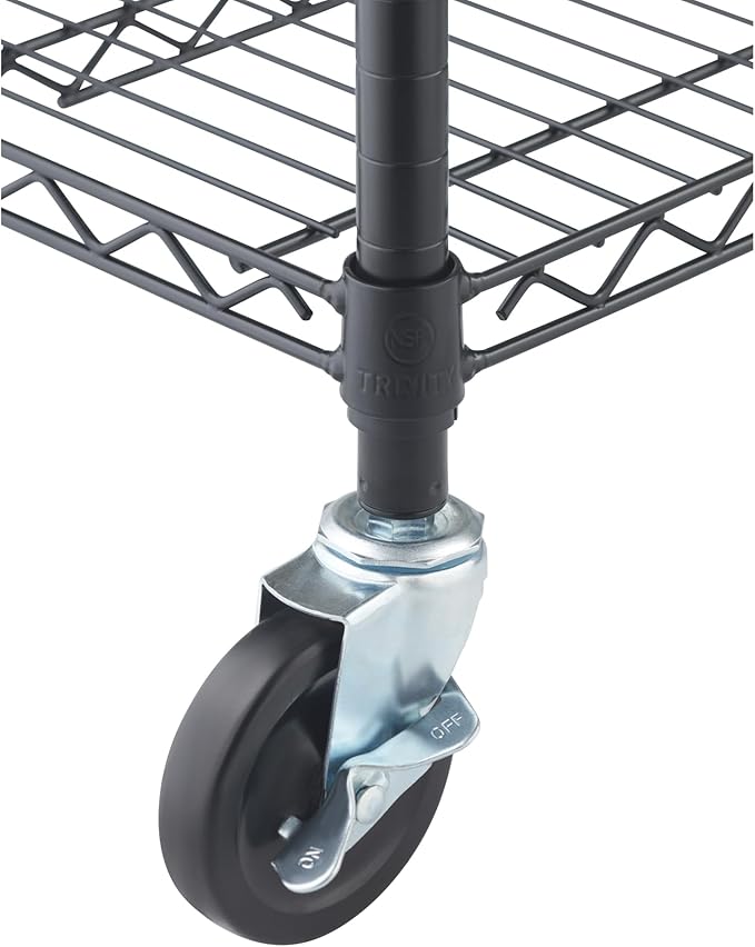 TRINITY 5-Tier Outdoor Wire Shelving Rack, 48in. x 18in. x 72in., Model# - Image 7