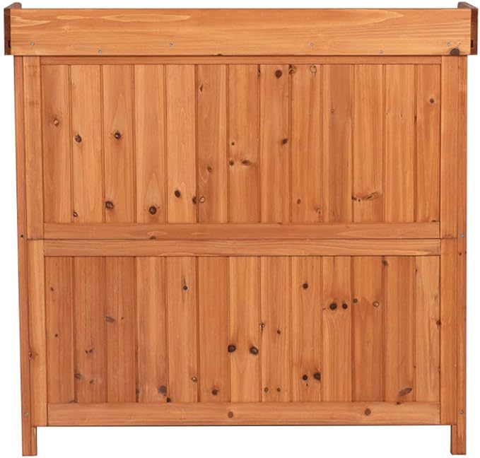 GDLF Outdoor Garden Patio Wooden Storage Cabinet Furniture Waterproof Tool Shed - Image 6