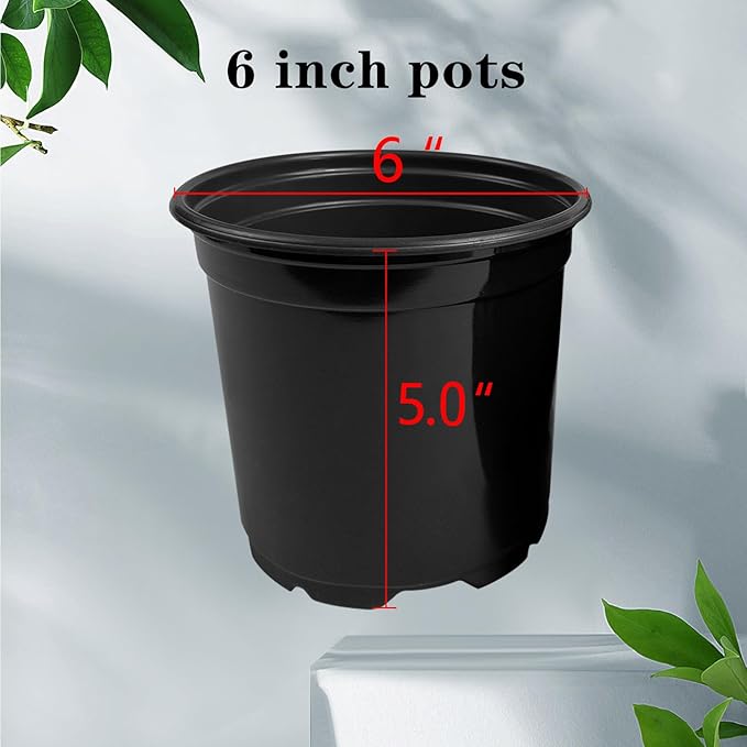 RAOOKIF 100 Pack Nursery Pots, 4 5 6 Inch Nursery Pot - Image 2