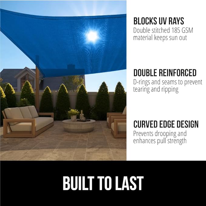 GORILLA GRIP Heavy Duty Sun Shade, UV Protection Fade Tear and Rust Resistant - Image 2