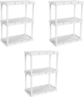 Gracious Living 3 Pack Light Duty Storage Shelves, Knect-A-Shelf 3-Shelf by GraciousLiving