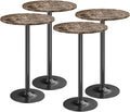 Furmax Bistro Pub Table Round Bar Height Cocktail Table by Furmax