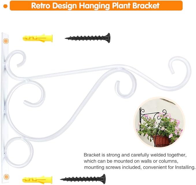 KABB Hanging Plant Bracket, Indoor Outdoor Rustic Home Decor - Image 3
