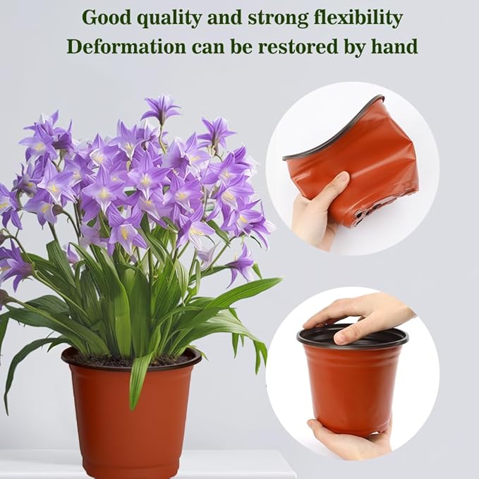 Nursery Pots 100 PCS 6 Inch Plant Pots - Image 4